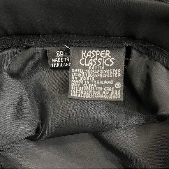 Kasper Classics Petite 8P Dress Work Quiet Luxury Trouser Front Zipper & Clasp - Picture 9 of 12